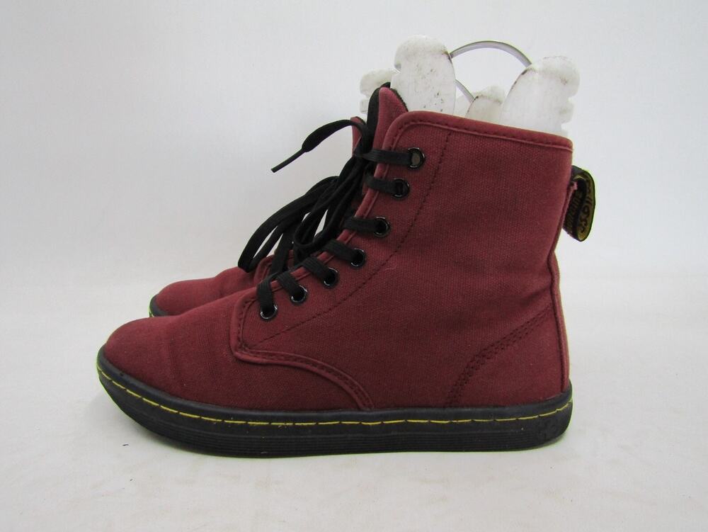 Dr. Martens Womens Size 6 M Red 7 Eye Zip Ankle Fashion Boots Bootie